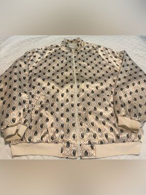 Vintage Caesars Casino Satin Bomber Jacket Size XL